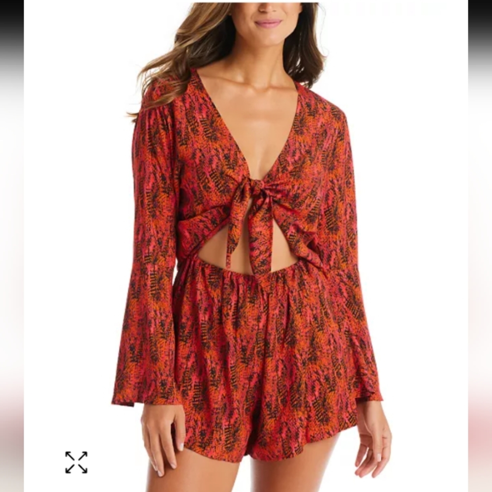NWT BAR lll VIPER KNOT LONG SLEEVE ROMPER SIZE L